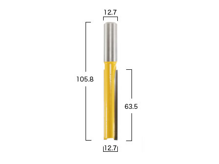 レイズド パネル 15° バックカッター付き ルータービット